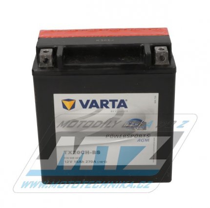 Baterie (akumultor motocyklov) VARTA Powersports AGM - YTX20CH-BS (12V-18Ah)